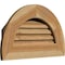Ekena Millwork Half Round Gable Vent Functional Western Red Cedar Gable Vent w/1" x 4" Flat Trim Frame, 18"W x 09"H GVWHR18X0901RFUWR - alternate 3